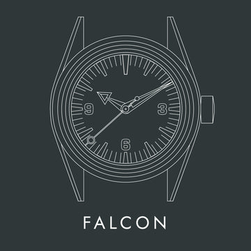 Lorier Falcon ref. 325080 owner's manual button - illustrated case diagram