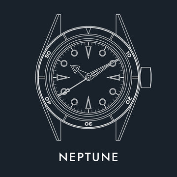 Lorier Neptune Series IV owner's manual button - illustrated case diagram