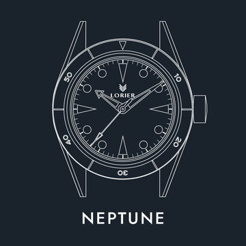 Lorier Neptune Series I and II owner's manual button - illustrated case diagram