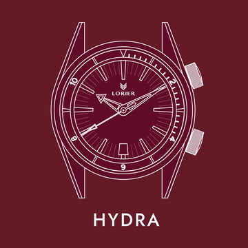 Lorier Hydra Series II owner's manual button - illustrated case diagram