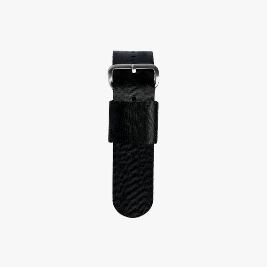Lorier black woven nylon strap with stainless steel buckle