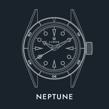 Lorier Neptune Series III owner's manual button - illustrated case diagram